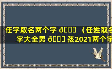 任字取名两个字 🐎 （任姓取名字大全男 🍁 孩2021两个字）